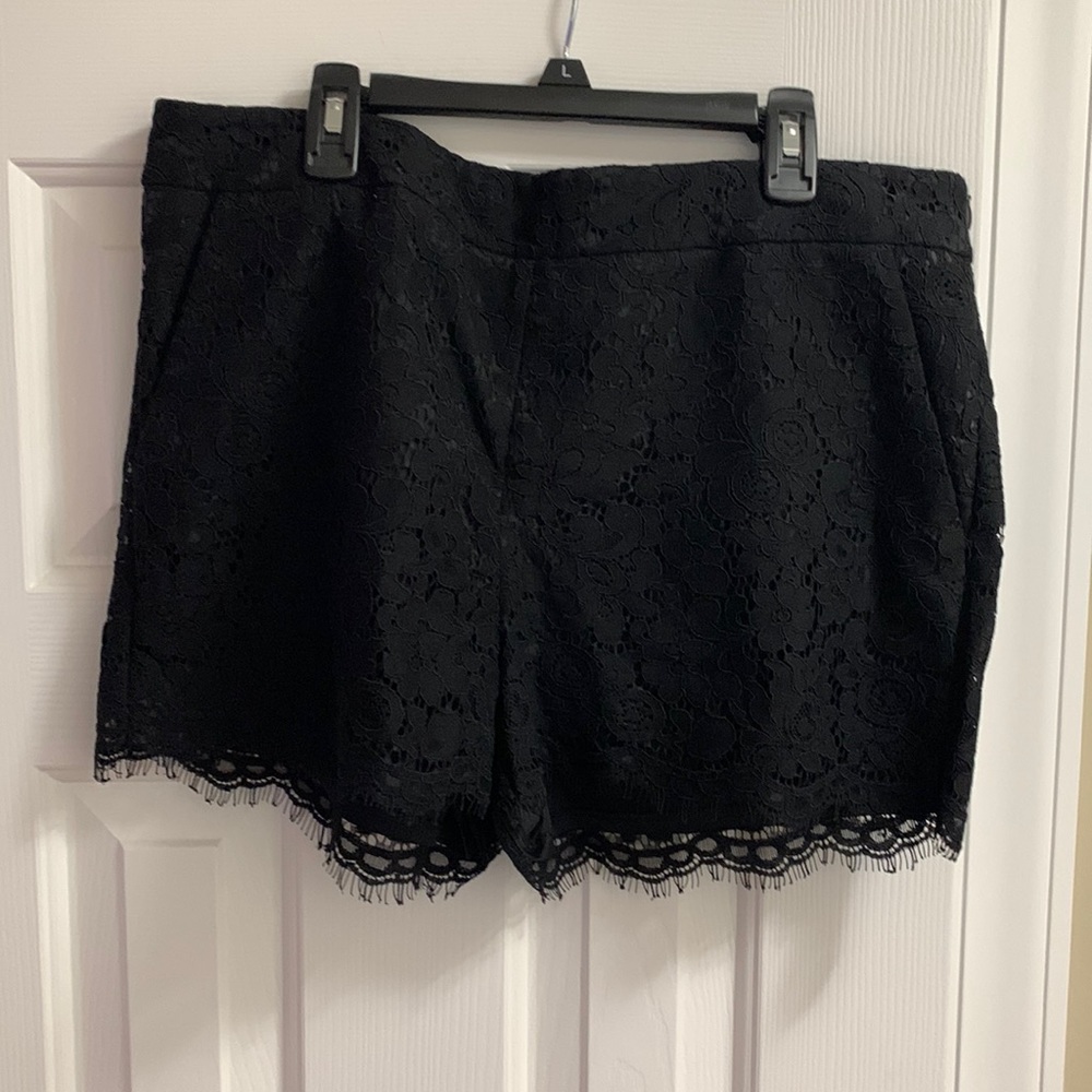 Express black lace shorts. Size 10.